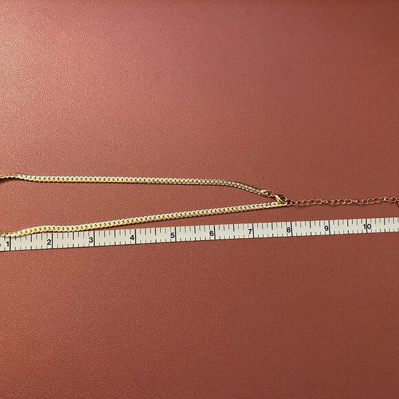 Set of 2 LC Lauren Conrad gold tone necklaces:19in rope + 18in 2-strand, stars - Picture 4 of 8